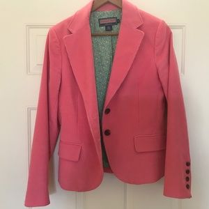 Vineyard Vines Hot Pink corduroy Blazer size M